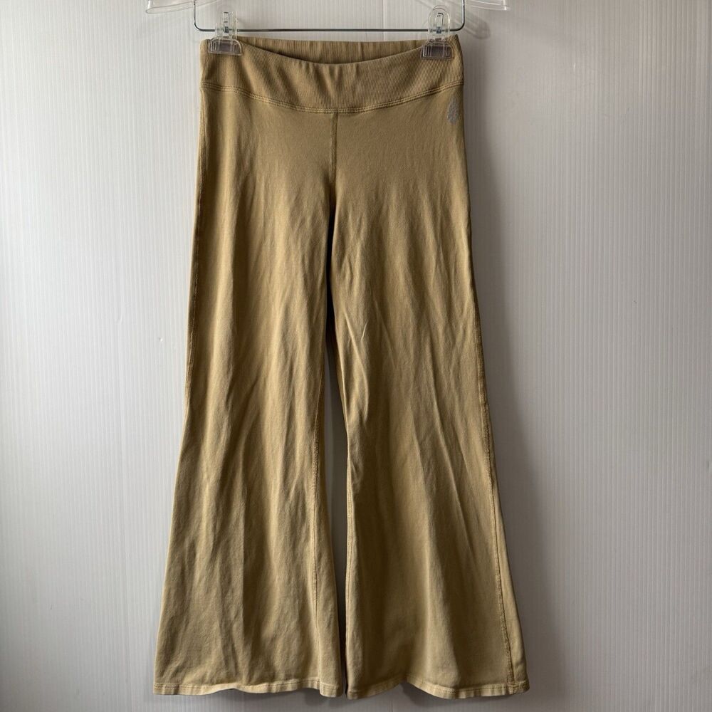 FP Movement Crop Flare Legging Yellow Sz S Free People Women’s